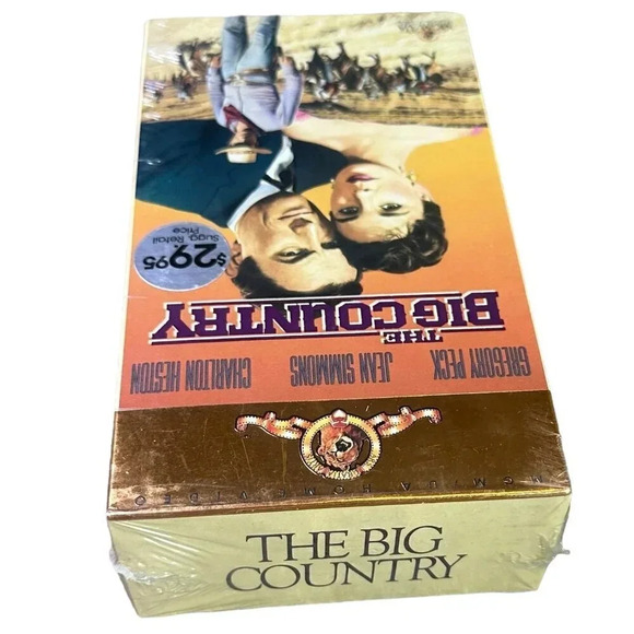 The Big Country Dual VHS Box Set Western Classic Two Tapes BRAND NEW, SEALED - Picture 3 of 8